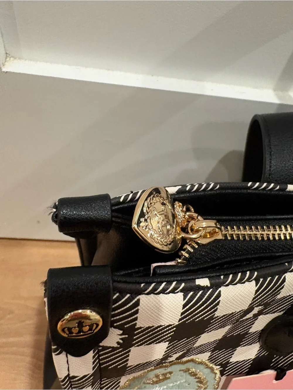 Juicy Couture Study in Style Black & White Scottie Tote